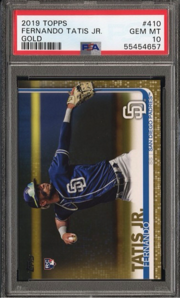 2019 Topps Fernando Tatis Jr. Gold Rookie /2019 -  PSA 10