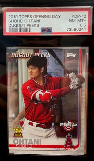 2019 Topps Opening Day Shohei Ohtani Dugout Peeks #DP-12 PSA 8.5 *POP 1, only 2 higher!*
