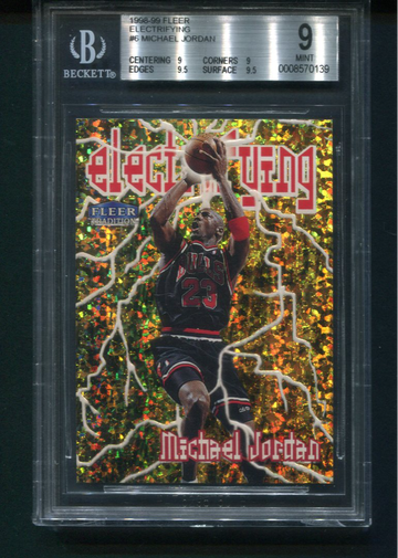 1998/99 Fleer Electrifying Michael Jordan BGS 9