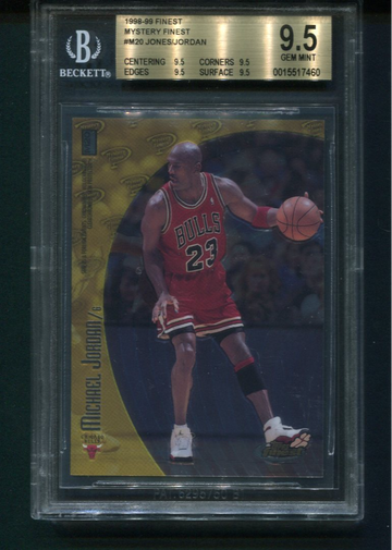 1998/99 Finest Mystery Finest Michael Jordan/Eddie Jones BGS 9.5