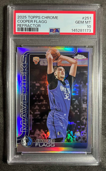 2025 Topps Chrome Cooper Flagg Rookie Refractor PSA 10