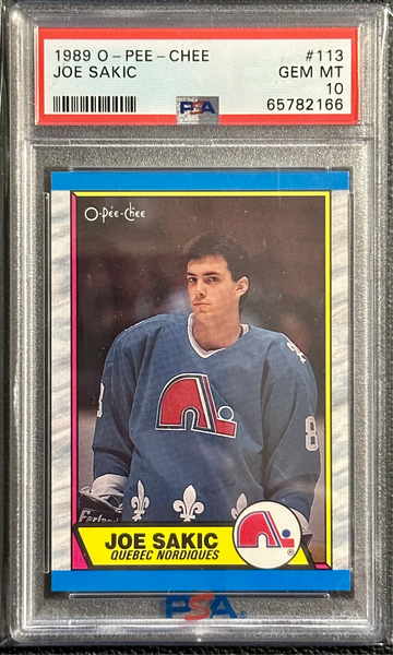 1989 Joe Sakic OPC O-Pee-Chee RC - PSA 10