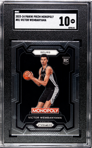 2023-24 Prizm Monopoly Victor Wembanyama Base SGC 10