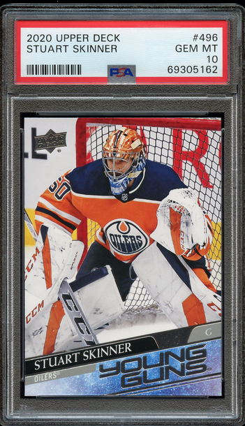 2020 Upper Deck Young Guns Stuart Skinner PSA 10