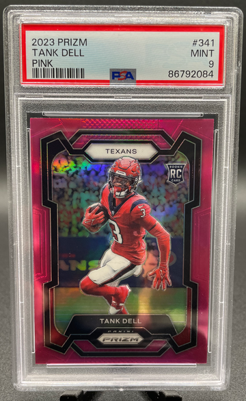 2023 Panini Prizm Tank Dell Pink Prizm PSA 9