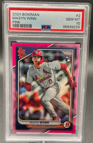 2024 Bowman Masyn Winn Pink /175 PSA 10