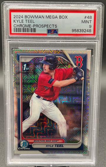 2024 Bowman Mega Box Kyle Teel Mojo Refractor PSA 9