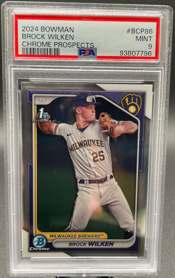 2024 Bowman Brock Wilken Chrome Prospects PSA 9