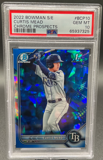 2022 Bowman Sapphire Curtis Mead PSA 10