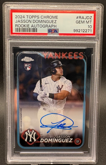 2024 Topps Chrome Jasson Dominguez Auto PSA 10