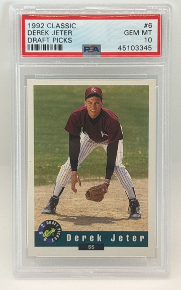 1992 Classic Derek Jeter Draft Picks #6 PSA 10 GEM MT