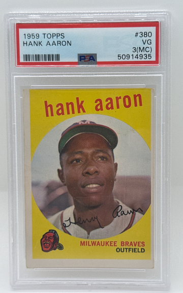 1959 Topps Hank Aaron #380 VG 3(MC)