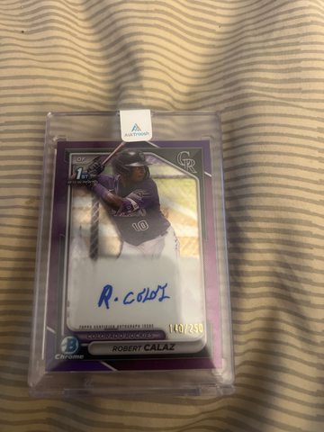 Robert Calaz Bowman Chrome 1st Auto