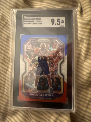 2020-21 Panini Prizm #207 Shaquille O’Neal Red/White/Blue Prizm