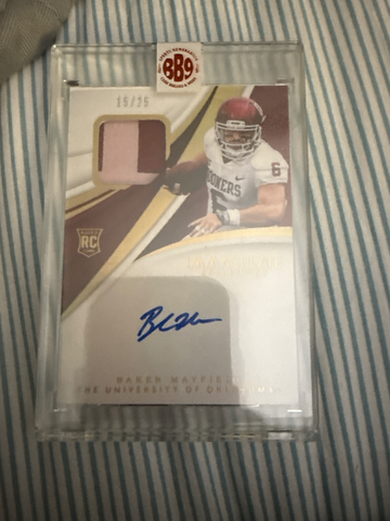 Baker Mayfield The university of Oklahoma Immaculate collection RC
