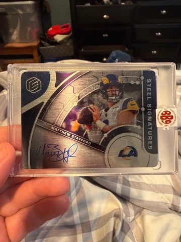 Matthew Stafford Steel signatures 