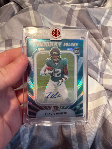Travis Hunter Primary Colors Optic Donruss 