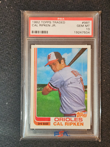 1982 Topps Traded Cal Ripken Jr Rookie PSA 10 Baseball Card