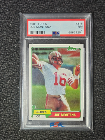 1981 Topps Joe Montana Rookie PSA 7 Football Card