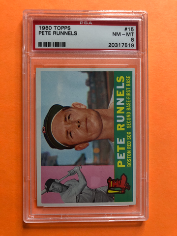 1960 Topps #15 Pete Runnels PSA 8