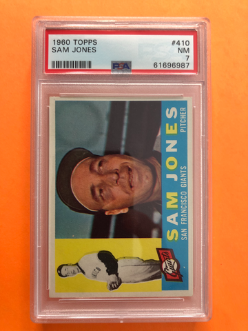 1960 Topps #410 Sam Jones PSA 7