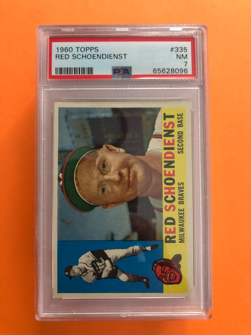 1960 Topps #335 Red Schoendienst PSA 7