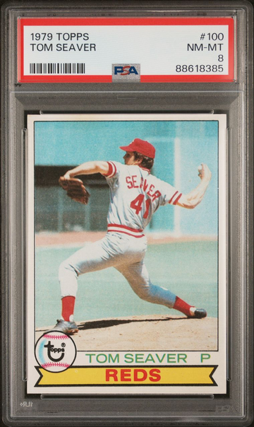 1979 Topps #100 Tom Seaver PSA 8 NM-Mint Cincinnati Reds vintage baseball card