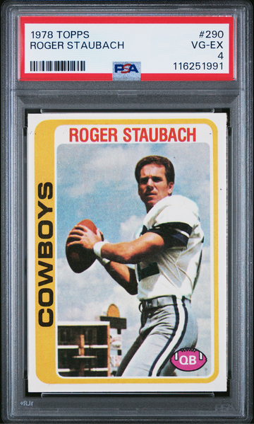 1978 Topps Roger Staubach #290 PSA 4 VG-EX Dallas Cowboys vintage football card