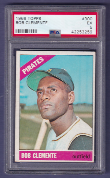 1966 Topps #300 Bob Clemente PSA 5