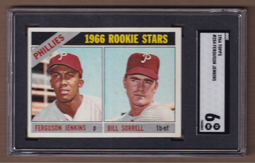 1966 Topps #254 Phillies RS Ferguson Jenkins SGC 6