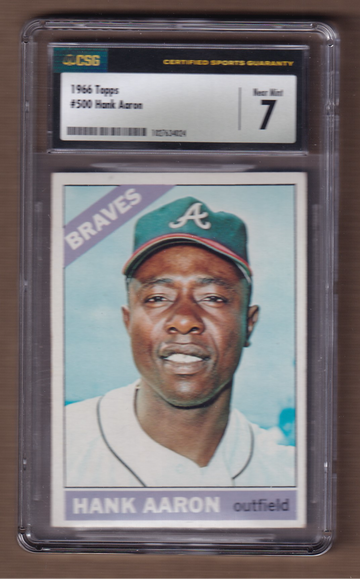 1966 Topps #500 Hank Aaron CSG 7