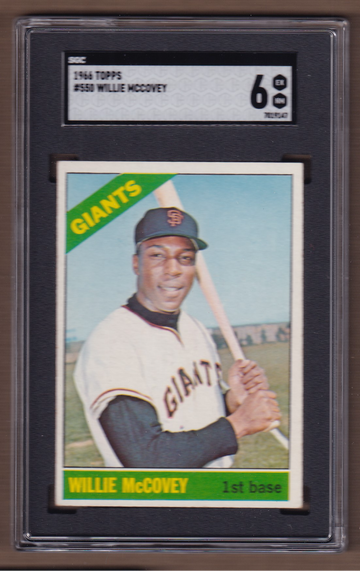 1966 Topps #550 Willie McCovey SGC 6