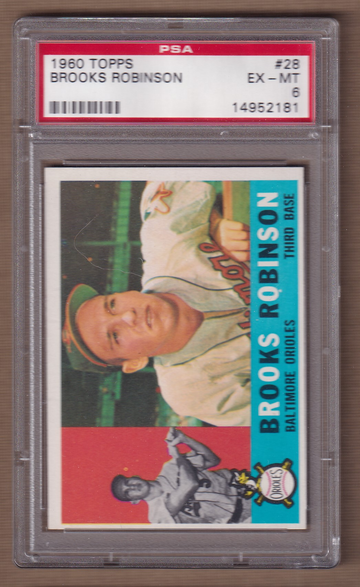 1960 Topps #28 Brooks Robinson PSA 6
