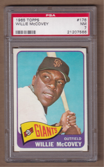 1965 Topps #176 Willie McCovey PSA 7