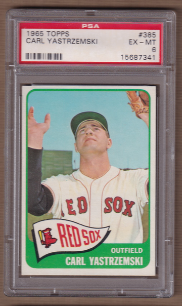 1965 Topps #385 Carl Yastrzemski PSA 6