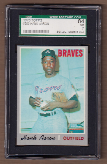 1970 Topps #500 Hank Aaron SGC 7 (84)
