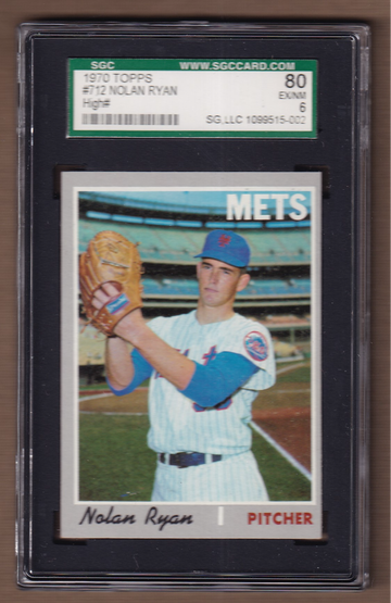 1970 Topps #712 Nolan Ryan SGC 6 (80)