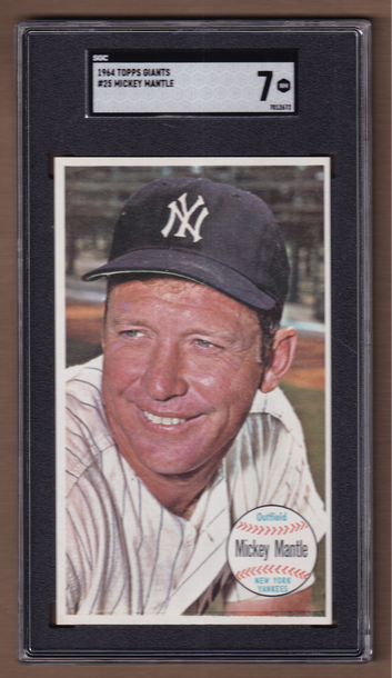 1964 Topps Giants #25 Mickey Mantle SGC 7