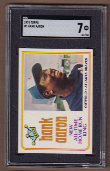 1974 Topps #1 Hank Aaron SGC 7