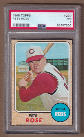 1968 Topps #230 Pete Rose PSA 7