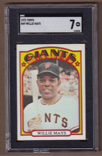 1972 Topps #49 Willie Mays SGC 7