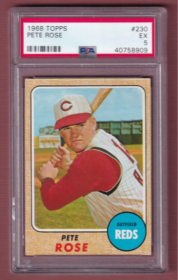 1968 Topps #230 Pete Rose PSA 5