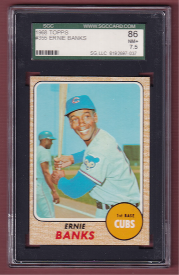 1968 Topps #355 Ernie Banks SGC 7.5