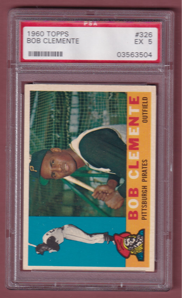 1960 Topps #326 Bob Clemente PSA 5 - 1" wrinkle edge