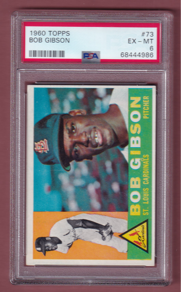 1960 Topps #73 Bob Gibson PSA 6