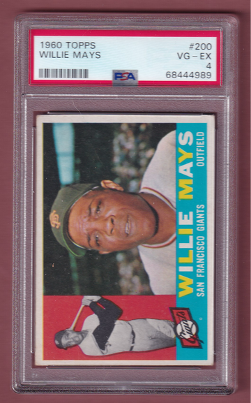 1960 Topps #200 Willie Mays PSA 4