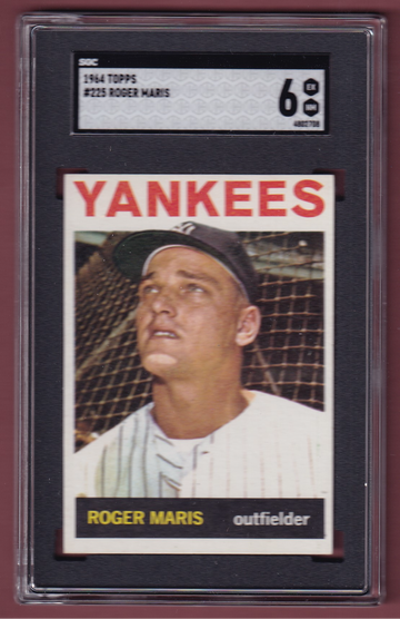 1964 Topps #225 Roger Maris SGC 6