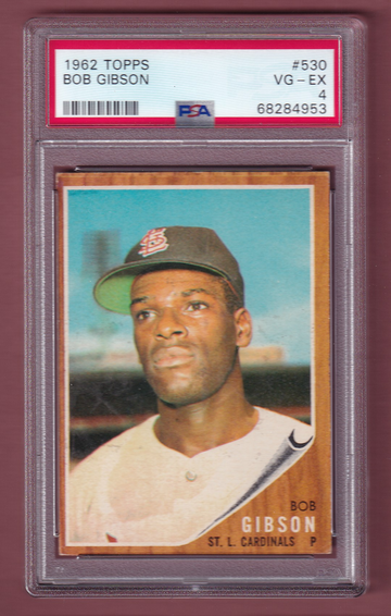 1962 Topps #530 Bob Gibson PSA 4