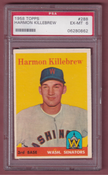 1958 Topps #288 Harmon Killebrew PSA 6