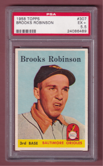 1958 Topps #307 Brooks Robinson PSA 5.5